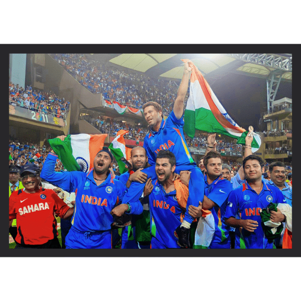 Sachin Tendulkar carried on Shoulder Team Celebration