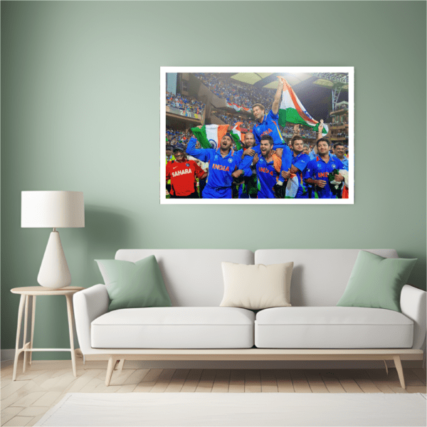 Sachin Tendulkar carried on Shoulder Team Celebration - Image 3