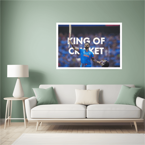 Virat Kohli King of Cricket frame - Image 3