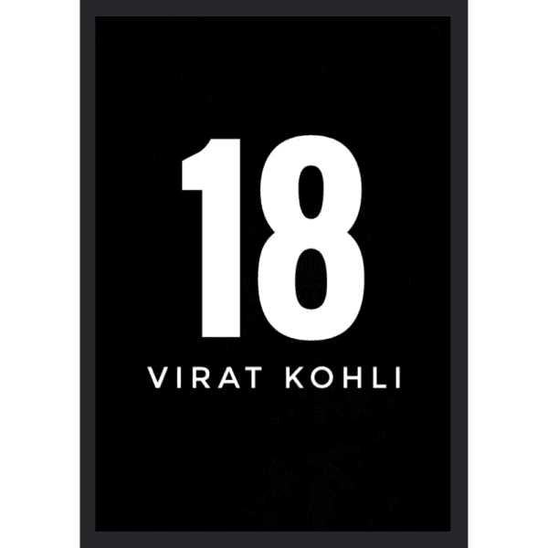 Virat Kohli 18 no frame
