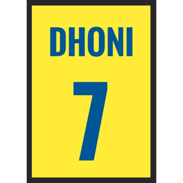 MS Dhoni 7 frame