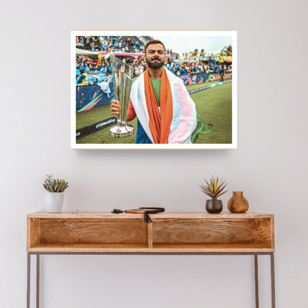 Virat Kohli trophy celebration in Barbados stadium Frame (T20 World Cup 2024) - Image 3