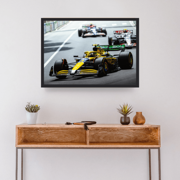 F1 Car MONACO GP 2024 Frame A4- Size - Image 2