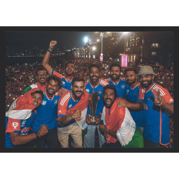 Team INDIA victory parade bus celebration Frame (T20 World Cup 2024)