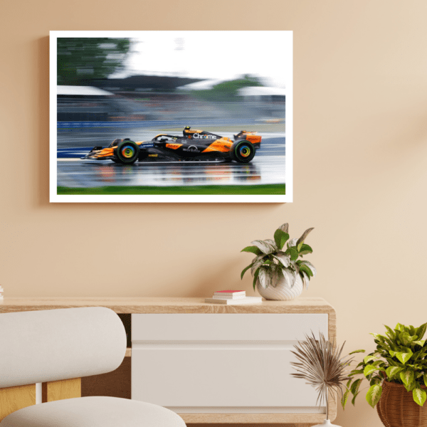 F1 Car MONACO GP 2024 Frame A4- Size - Image 3