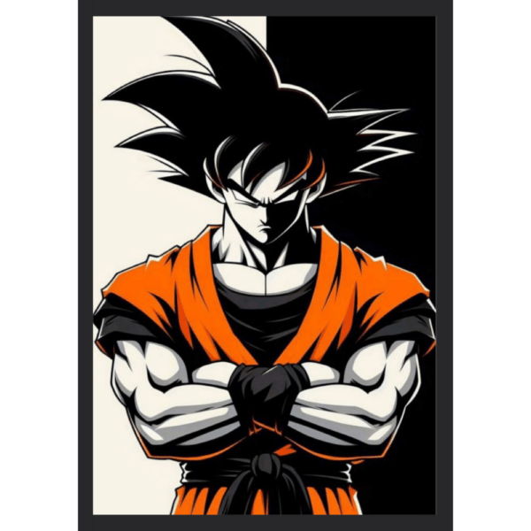 Goku black & white Frame