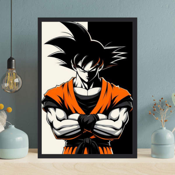 Goku black & white Frame - Image 2