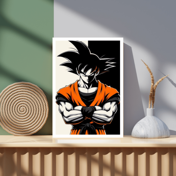 Goku black & white Frame - Image 3