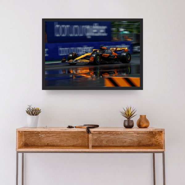 F1 Car MONACO GP 2024 Frame A4- Size - Image 2