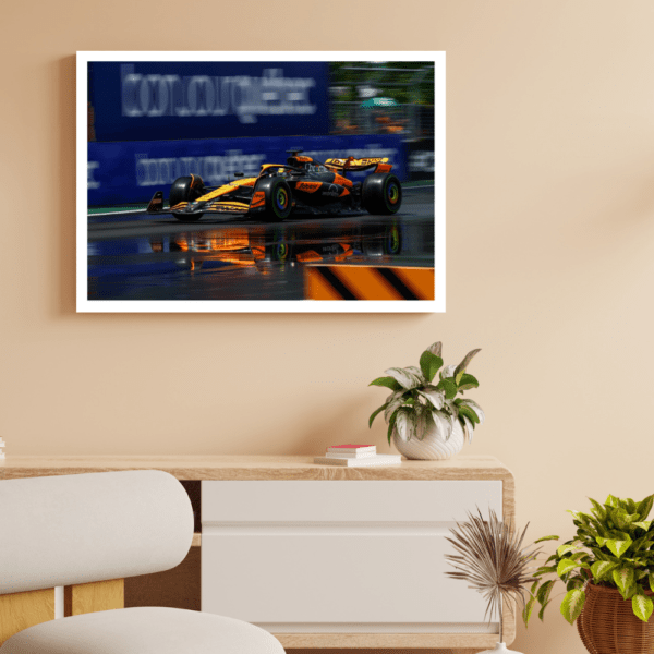 F1 Car MONACO GP 2024 Frame A4- Size - Image 3