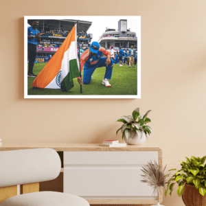 Rohit Sharma hoisted Indian Flag at Barbados Stadium Frame (T20 World Cup 2024)