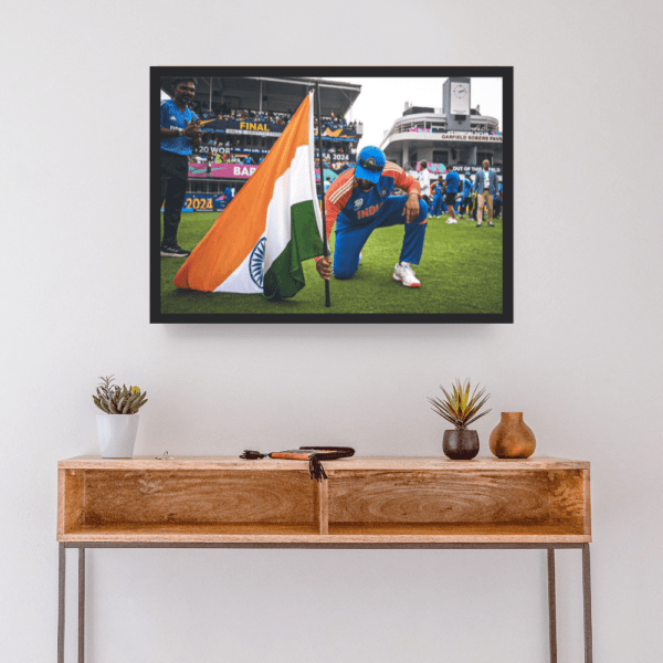 Rohit Sharma hoisted Indian Flag at Barbados Stadium Frame (T20 World Cup 2024) - Image 3