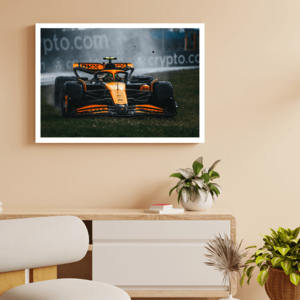 F1 Car MONACO GP 2024 Frame A4- Size - Image 2