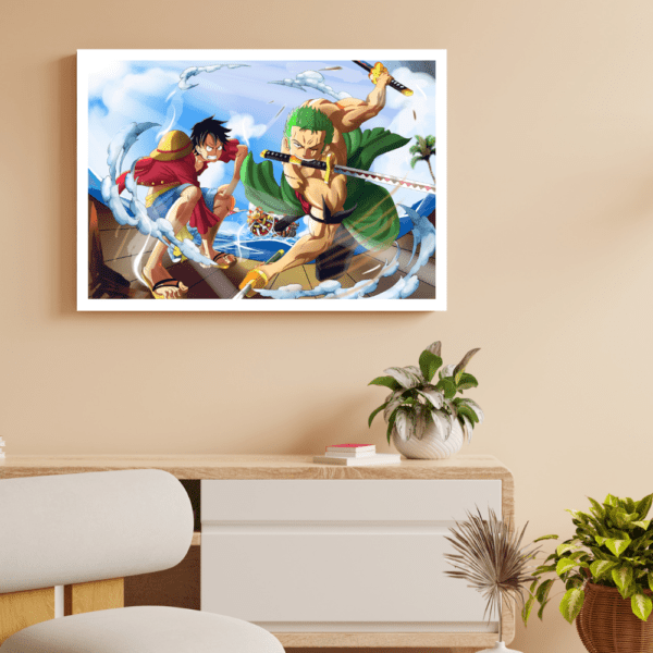 One Piece Zoro vs Luffy Frame - Image 3