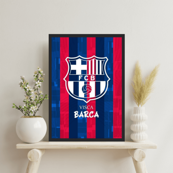 Barcelona White Themed Logo Frame - Image 2