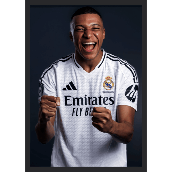 Kylian Mbappé in Real Madrid Frame