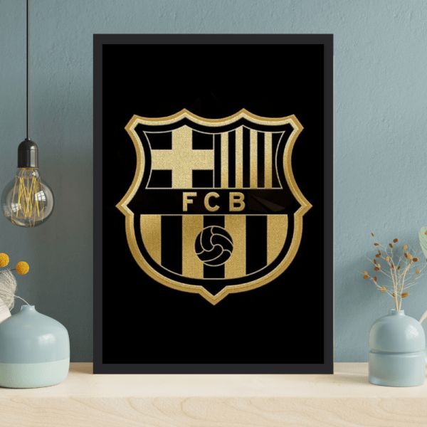 CF Barcelona Logo (Gold) Frame - Image 3