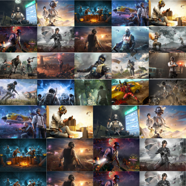 PUB G Wall Collage Kit