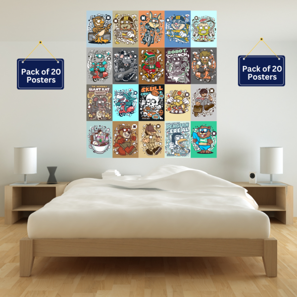 Cartoon Wall Collage Kit - Image 3