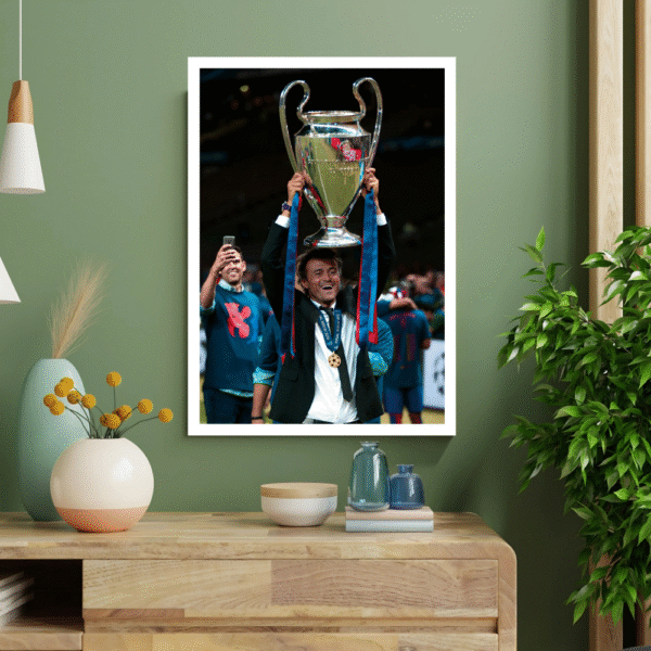 Luis Enrique - PSG Champions League Celebration Frame - Image 2
