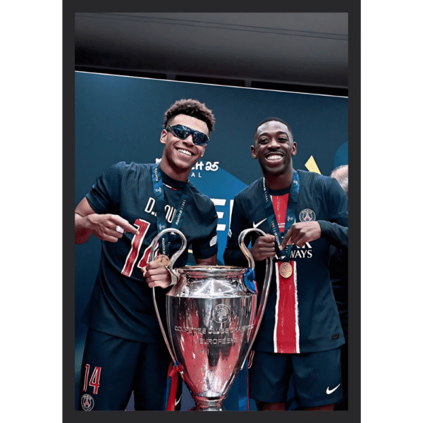 Ousmane Dembélé & Désiré Doué Celebration Frame