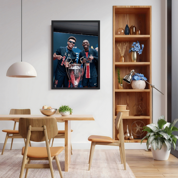 Ousmane Dembélé & Désiré Doué Celebration Frame - Image 3