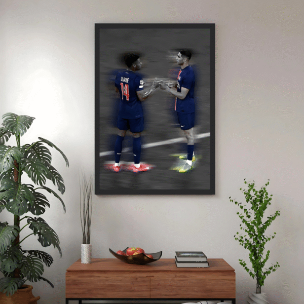 Désiré Doué & Achraf Hakimi Celebration Frame - Image 3