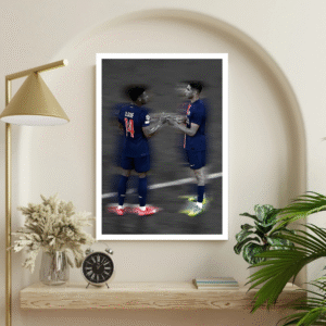 Désiré Doué & Achraf Hakimi Celebration Frame