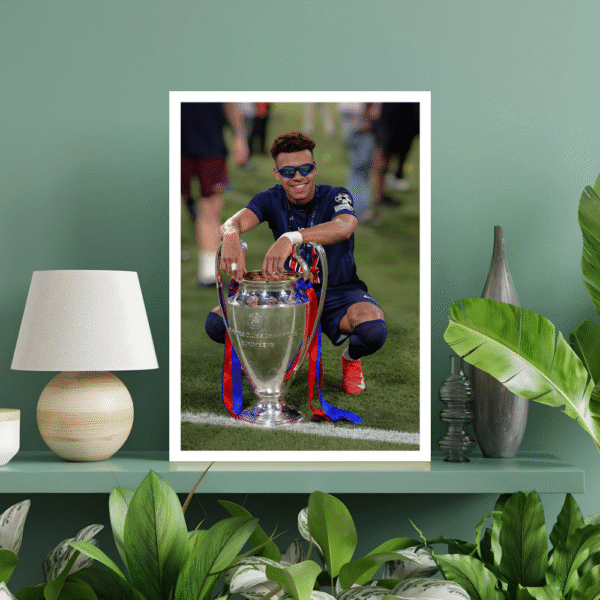Désiré Doué - PSG Champions League Celebration Frame - Image 2