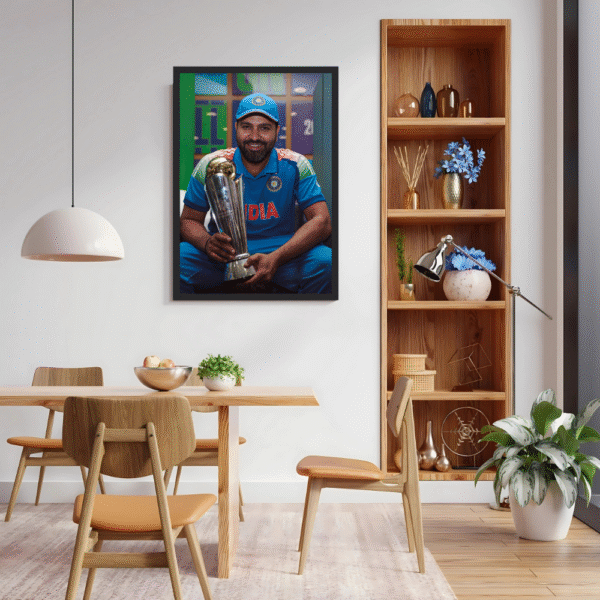Rohit Sharma with Champions Trophy 2025 Frame - Image 3