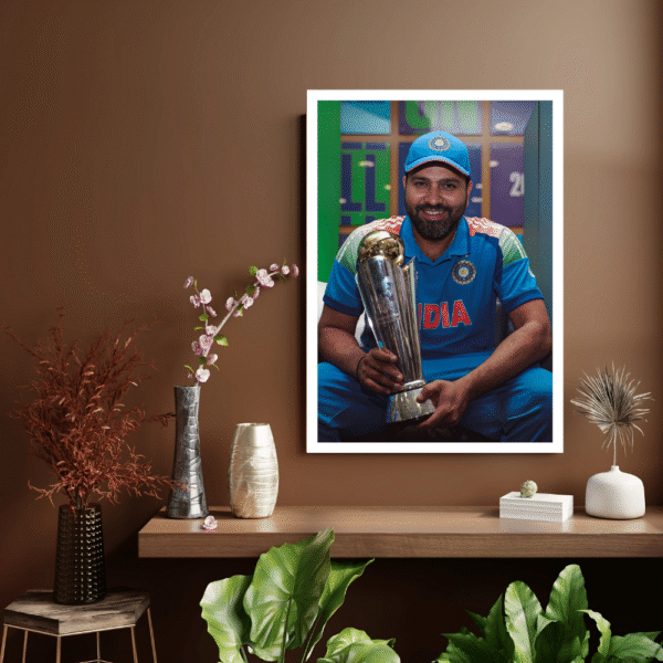Rohit Sharma with Champions Trophy 2025 Frame - Image 2