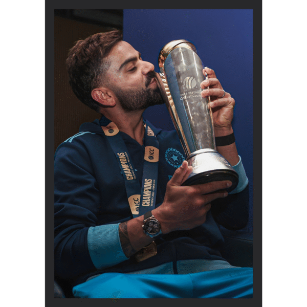 Virat Kohli with Champions Trophy 2025