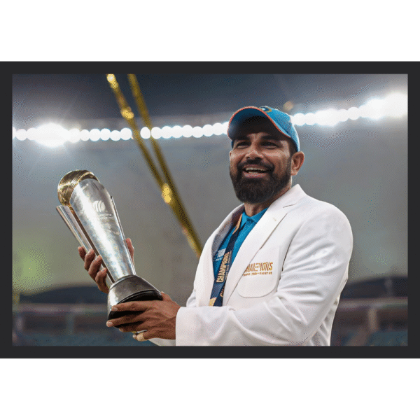Mohammed Shami with Champions Trophy 2025