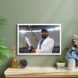 Mohammed Shami with Champions Trophy 2025
