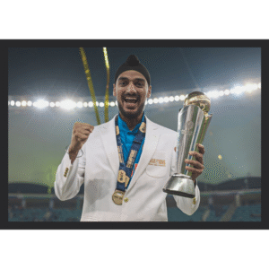 Arshdeep Singh with Champions Trophy 2025