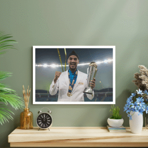 Arshdeep Singh with Champions Trophy 2025
