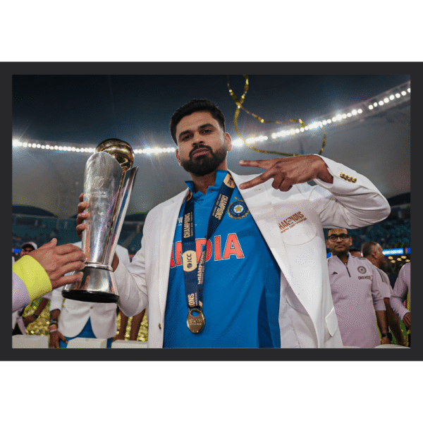 Shreyas Iyer with Champions Trophy 2025