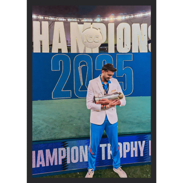 Axar Patel with Champions Trophy 2025