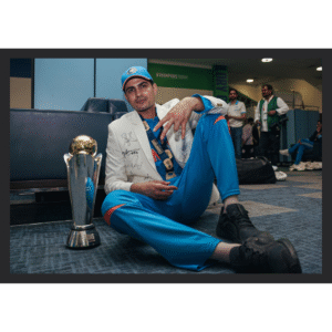 Shubman Gill with Champions Trophy 2025