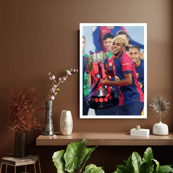 Lamine Yamal Trophy Celebration Frame - Barcelona - Image 3