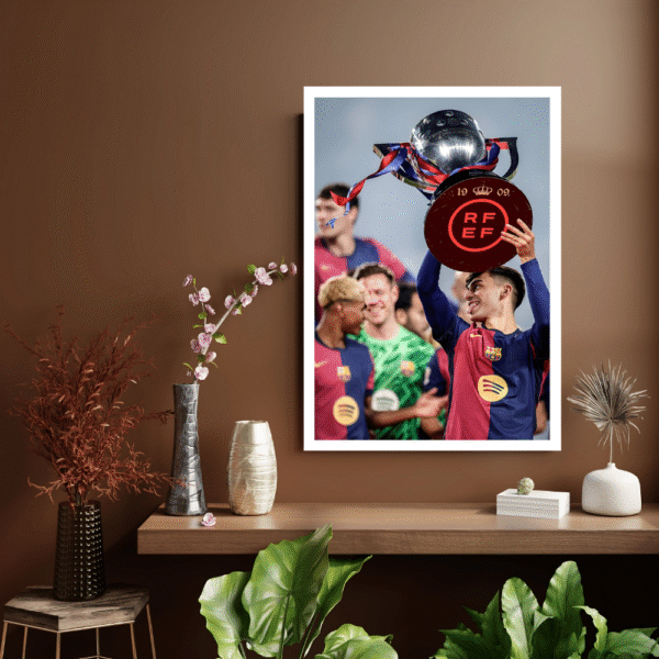Pedri Trophy Celebration Frame - Barcelona - Image 3