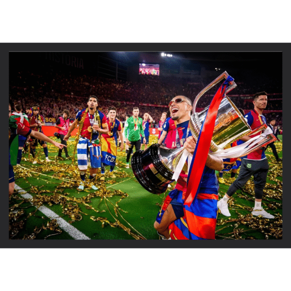 Raphinha Celebration Frame - Barcelona