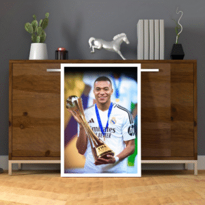Kylian Mbappé – Real Madrid Celebration Frame