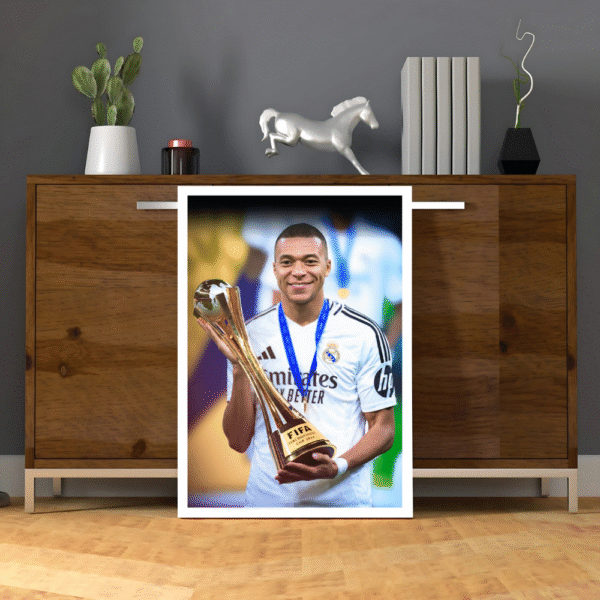 Kylian Mbappé – Real Madrid Celebration Frame - Image 2