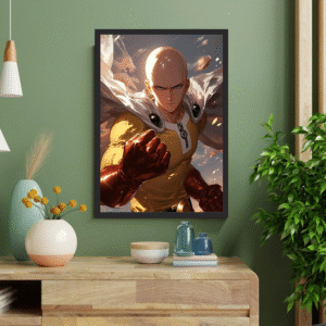 Saitama – Hero for Fun Frame