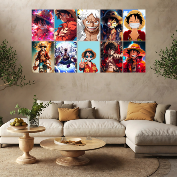 Monkey D. Luffy Posters (A6 Size) 5.8 x 4.1 Inches - wallharbor.com