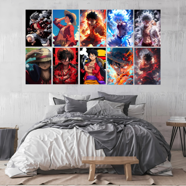 Monkey D. Luffy Posters (A6 Size) 5.8 x 4.1 Inches - wallharbor.com